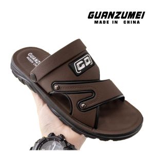 Sandal Pria Kulit Selop Anti Slip Anti Licin Empuk size 39 - 43
