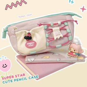 Túi vải đa năng size to chứa bút đồ dùng học tập phụ kiện nữ thiết kế thời trang mới lạ xinh cá tính