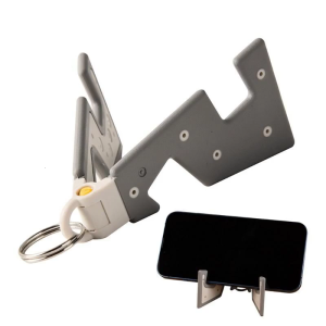 Creative-Phone Stand Keychain Cell Phone Holder Desktop Cell Phone Stand Universal Phone Stand Holder With Groove Design