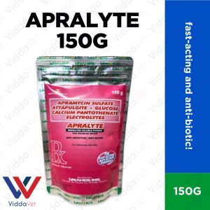 150g Apralyte High Potency Water Soluble Electrolyte Concentrate for Sow apralyte injectable apralyte powder 6g