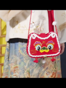 Handmade Zodiac Bag DIY Handicraft Kit Chinese New Year Dragon for Cross Body Bag Tiger Messenger Bag Cartoon Animal Bag