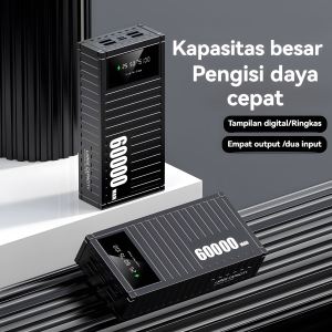HZSUM LENTIVEN Powerbank 60000mAh Fast Charging Digital Display W77
