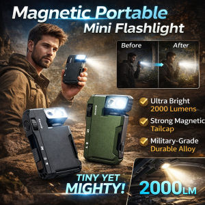 Rechargeable G5 EDC Flashlight Magnetic Portable Mini Flashlight Waterproof 400 Lumens 180° Rotation for Outdoor Camping 可充电EDC手电筒