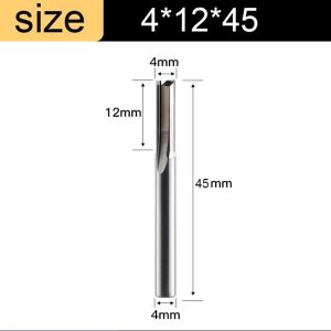 NOBLELUX 2 Flute Milling Cutter Solid Carbide Steel 3.175 4mm Shank End Mill Wood Milling Cutter Straight Slot Engraving Bit Tools Wood /MDF /Hard Wood/Acrylic/PVC