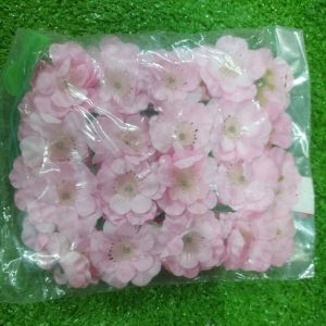 HOA MAI .HOA ĐÀO.bịch 40 bông có kẽm có lá.dùng cột vào cây .trang trí tết.gắn lên giỏ quà