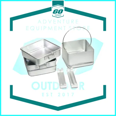 Nesting TNI - Nesting Panci Susun 3 Full Bahan Alumunium Peralatan Masak Outdoor