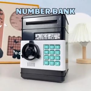 Electronic ATM Piggy Bank Password Money Box Cash Coins Saving Box Bank Safe Box Automatic Machine