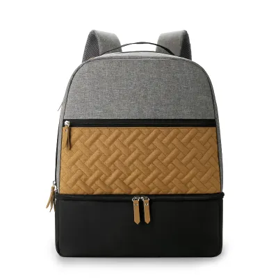 New Waterproof Diaper Backpack Baby Bag with Insulated Cooler Bag Fashion Women Handbag Travel Bag