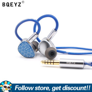 Bqeyz Frost trong tai tai nghe với 2pin cáp có thể tháo rời hifi iem tai nghe kiểm âm 10mm dual-khoang màng loa điện động pu + peek composite màng tai nghe nhạc tiếng ồn hủy bỏ chạy thể thao chơi game tai nghe có dây âm thanh tự nhiên nút tai cho audiophi