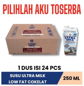 SUSU ULTRA LOW FAT COKLAT COKELAT 250 ML - (HARGA 1 DUS ISI 24)