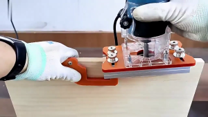 Chế biến gỗ Router cơ sở mortising Jig Bộ định tuyến công cụ rãnh cơ sở & buộc khung hướng dẫn cho 65mm cố định