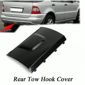 Cornerr For BENZ W163 ML320 1998-05 Aut Parts Tow Hook Cover A1638801105 Black Plastic Rear Replacement 1 Pc 1638801105 3H4K8