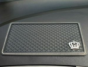 Anti Slip Dashboard Tatakan Mobil Karet Antislip Mat Berlian Pajangan Aksesoris Mobil