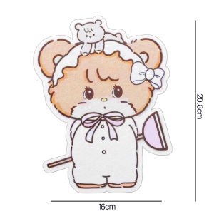 YESPERY New Style Toilet Deodorization Sticker Cartoon Felt Toilet Self-adhesive Sticker Bathroom Toilet Fragrance Adhesive Sticker