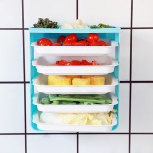 COD Serving Tray Wall-mounted Multi-layer Household Side Dishes Tray BBQ Dedicated Food Storage