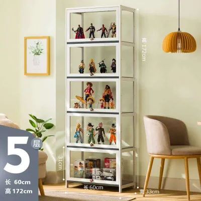 Display Cabinet 4-color Lego Acrylic Door Display Cabinet Home Display Shelf Bedroom Bookshelf Cabinet (BT)Install+60SGD