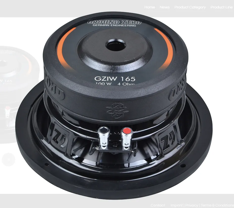 GROUND ZERO GZWI 165 2個セット Ground Zero GZWI 165X-II スピーカー