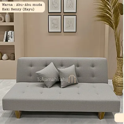SOFA BED MINIMALIS PREMIUM 160CM FREE 2 BANTAL
