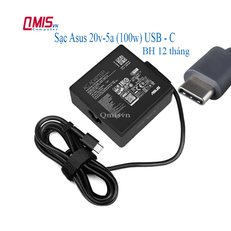 Sạc laptop Asus 20V-5A (100w) USB type C ASUS ROG Strix SCAR 17