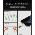 [silicone] 3-in-1 charging cable for Micro/Phone/Type-C fast charging data cable USB charging cable. 