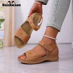[Free Shipping] New Summer Collection: Comfortable And Versatile Platform Sandals With A Soft Sole A Single-Strap Design And A Wedge Heel Perfect For Wearing Outdoors