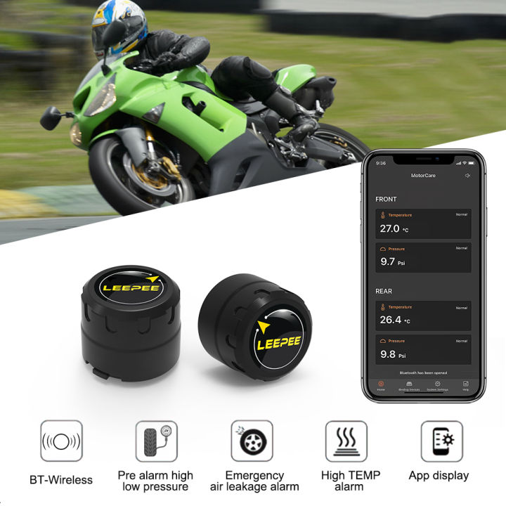 4 External Sensors Car TPMS Tire Pressure Monitoring System