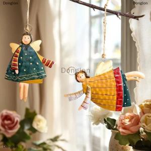 [COD] Donglon 1ชิ้นอะคริลิครูปเทวดาวินเทจเครื่องประดับคริสต์มาสซานตาคลอสต้นไม้เครื่องประดับแขวน2026ตกแต่งงานเลี้ยงวันคริสต์มาส