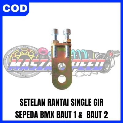 SETELAN RANTAI SINGLE GIR SEPEDA BMX BESI BAUT 1 & BAUT 2 BESI