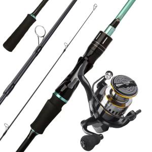 Malaysia Fishing Rod Fishing Reel Set Spinning Fishing Rod 2 Sections With EVA Handle 12+1BB Spinning Fising Reel Bluewater Fishing Equipment Fishing Joran Pancing