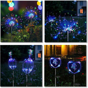 Đèn pháo hoa năng lượng mặt trời chống nước cho ngoài trời với 240 đèn LED nhiều màu sắctrang trí cho vườn cỏ hàng rào lối đi đón Giáng sinh và các dịp lễ.Đèn pháo hoa năng lượng mặt trời chống nước cho ngoài trời