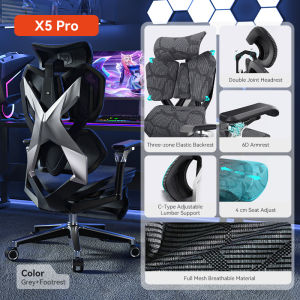 Sihoo X5 Pro Ergonomic Gaming Chair Gaming Office Chair Computer Chair Gaming Chair with Leg rest Heavy Duty 西昊人体工学椅 - 3 Years Warranty
