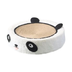 Round Cat Scratch Board Bowl-Shaped Cat Scratch Plate Sisal Rope No Scratching Cat Litter Scratch