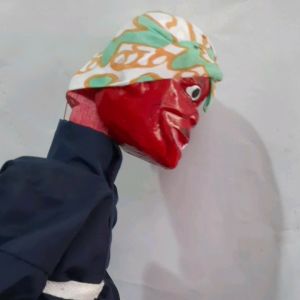 Wayang Golek Kayu Model Cepot Uk. 35cm yang Bisa Mengangguk dan 40cm Yang Bisa Clangap Tinggal Pilih