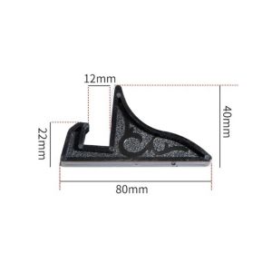 MYTHIS 2Pcs Clear/Black Photo Frame Stand Multi-Purpose Plastic Picture Easel Holder Durable Certificate Stand Mobile Phone Tabletop Display