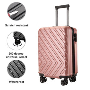 PG Premium Luggage 20/24 Inch Travel Suitcase ABS+PVC Trolley Case Hard Shell Luggage