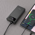 Sạc Dự Phòng PIN Polymer cao cấp 50000mah, 4 cổng sạc đầu vào, 3 cổng sạc đầu ra, Power bank tích hợp đèn pin, hiển thị dung lượng kỹ thuật số,. 