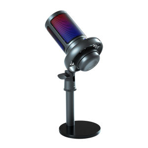 2024 New Original Condenser Gaming Mic RGB Professional Haptic Mute Mode Live Dedicated Recording Microphone For Pc Notebook