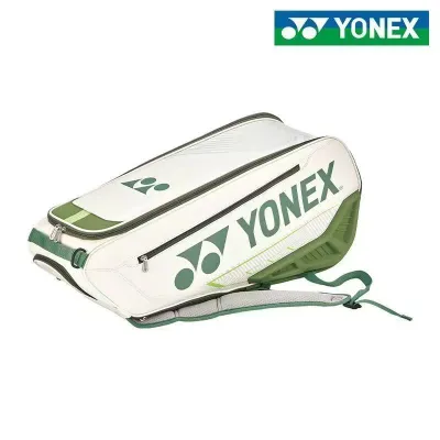 YONEX กระเป๋าแบดมินตันชายและหญิงกระเป๋าเป้สะพายหลังกีฬากระเป๋าเป้สะพายหลังสีแดงคู่