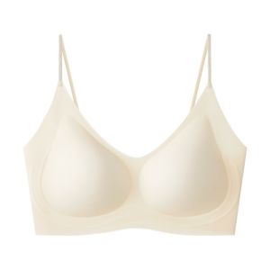 VCH Anti-sagging Wireless Deep V Bra Lingerie Adjustable Brassiere for Women Solid Color Shockproof Seamless Bra Girls