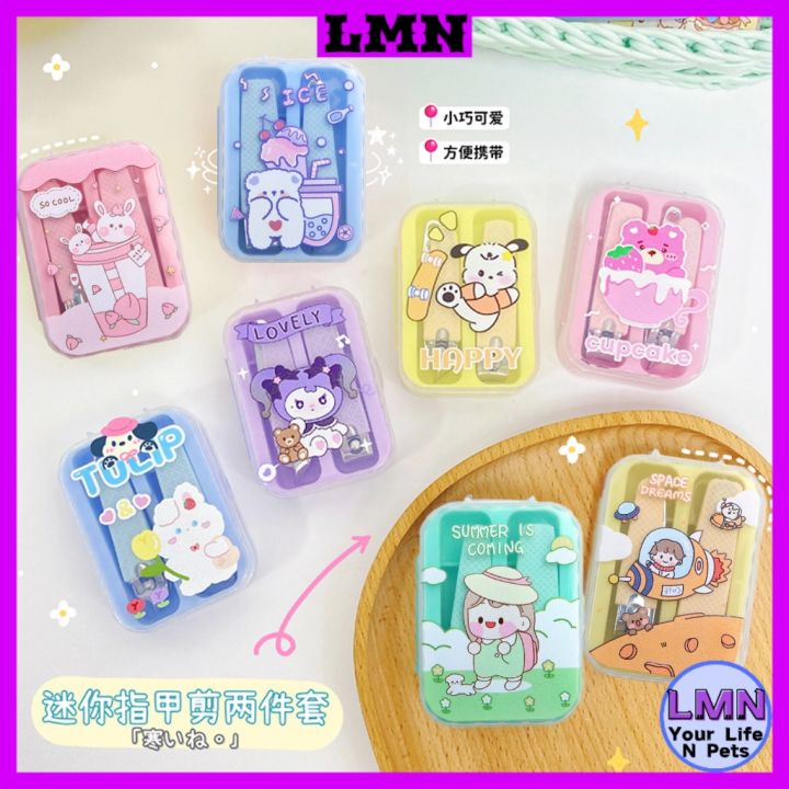 Cute Cartoon Sanrio Nail Clipper Set Stainless Steel Comel Ketip Kuku ...