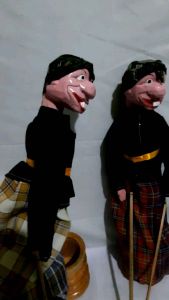 Wayang Golek Kayu Gareng Ukuran Kecil Tinggi 35 cm Kepala Bisa Mengangguk dan Menoleh Kanan Kiri Realpict