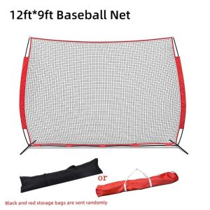 Portable 12x9 Baseball & Softball Training Net with Tote Bag – All-in-One Batting Cage & Backstop for Practice and Catching