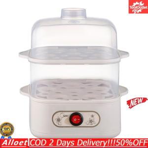 [ToolOutlet]Mini Electric Egg Steamer with Multiple Tiers Easy to Use and Clean Perfect for Breakfast and Snacks