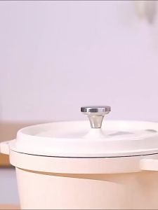 【wuxih】Enamel periuk isi rumah besi tuang periuk Gas periuk rebus periuk api terbuka dengan sup tudung dua inga letupan-bukti Zqp8