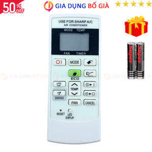 Điều khiển điều hòa SHARP Mã 05 nút ECO Remote máy lạnh SHARP - Tặng kèm pin - GDBG