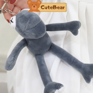 Móc khóa thú bông móc khóa ếch cá tính siêu cute dùng treo balo túi xách treo móc khóa CB04