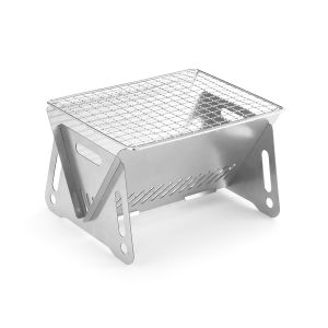 Rebrol [Hàng Có Sẵn] Bếp Nướng Ngoài Trời Gấp Gọn Bếp Nướng BBQ Có Thể Tháo Rời Bằng Thép Không Gỉ Bếp Than Di Động Bếp Nướng Nấu Ăn Để Cắm Trại Du Lịch Dã Ngoại