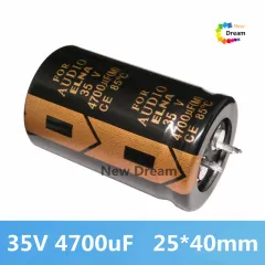 Nichicon Fine Gold FG Series Audio Capacitors – 10x 47uF 25V Electrolytic, High Quality, For Amplifiers & Audio Gear