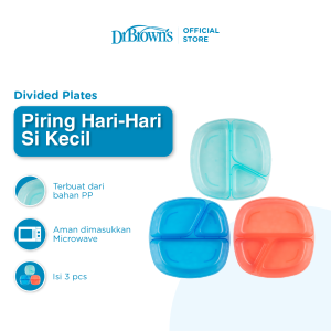 Divided Plates 3-Pack (TF017) / Tempat Makan Bayi