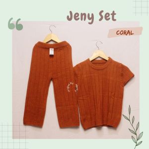 BARU Setelan Celana dan Cardigan Rajut Anak Perempuan Jenny Joly Set